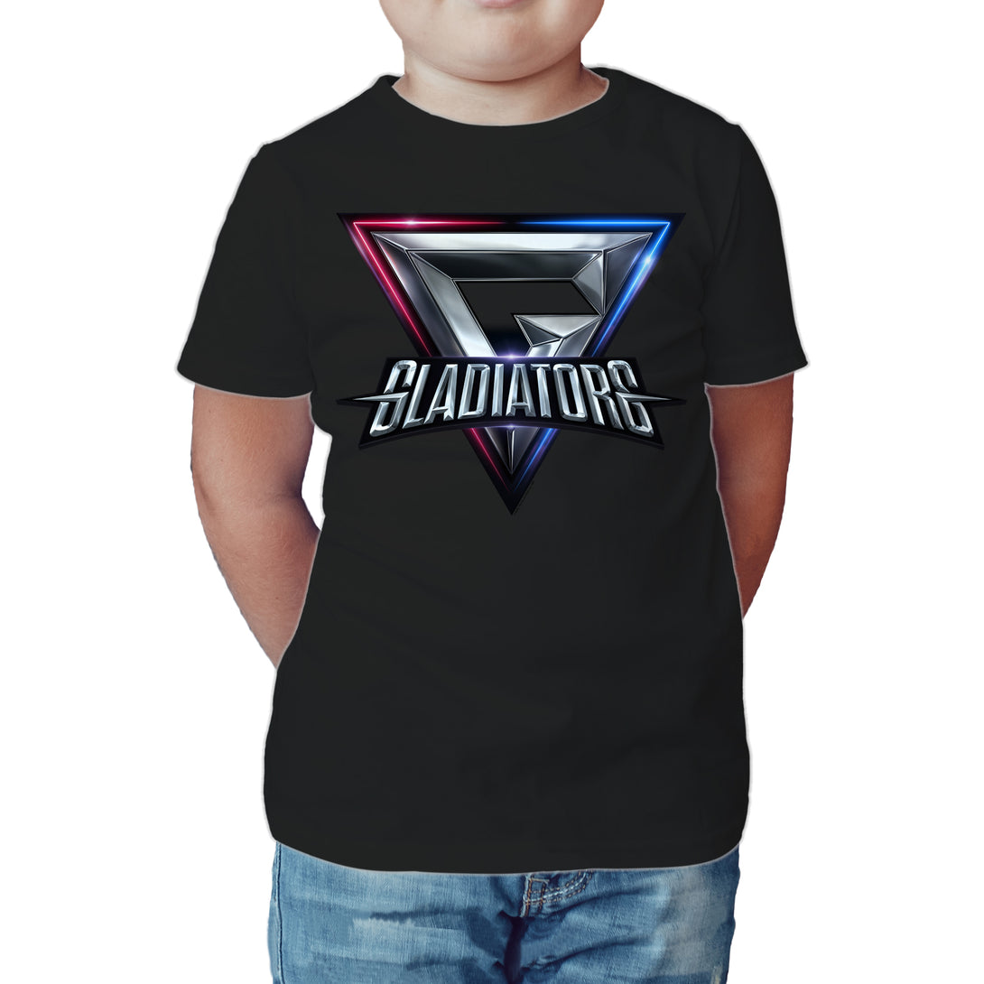 Gladiators Logo Official Kids T-shirt (Black) - Urban Species