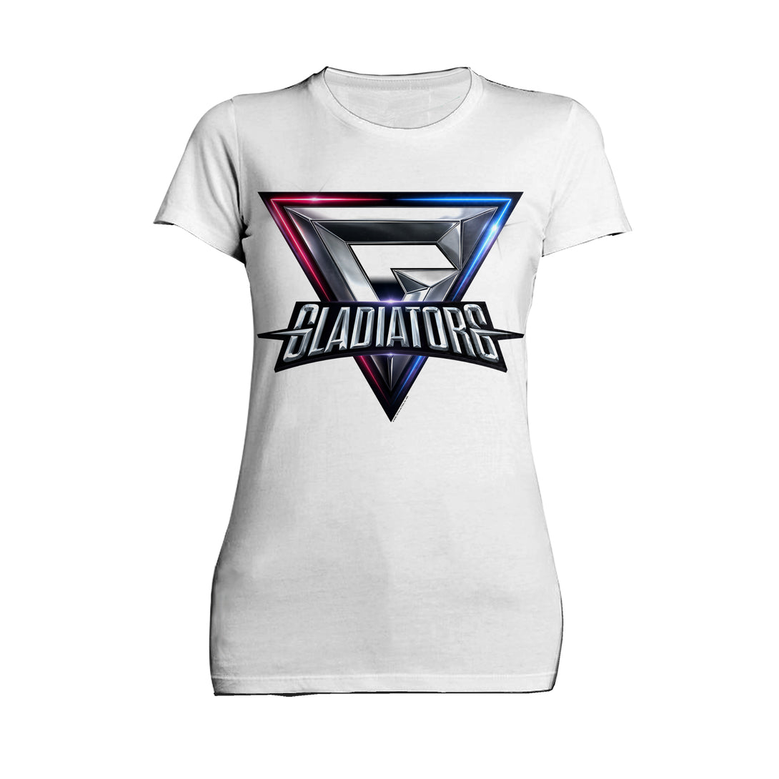 Gladiators Logo Official Women's T-shirt (White) - Gladiators
