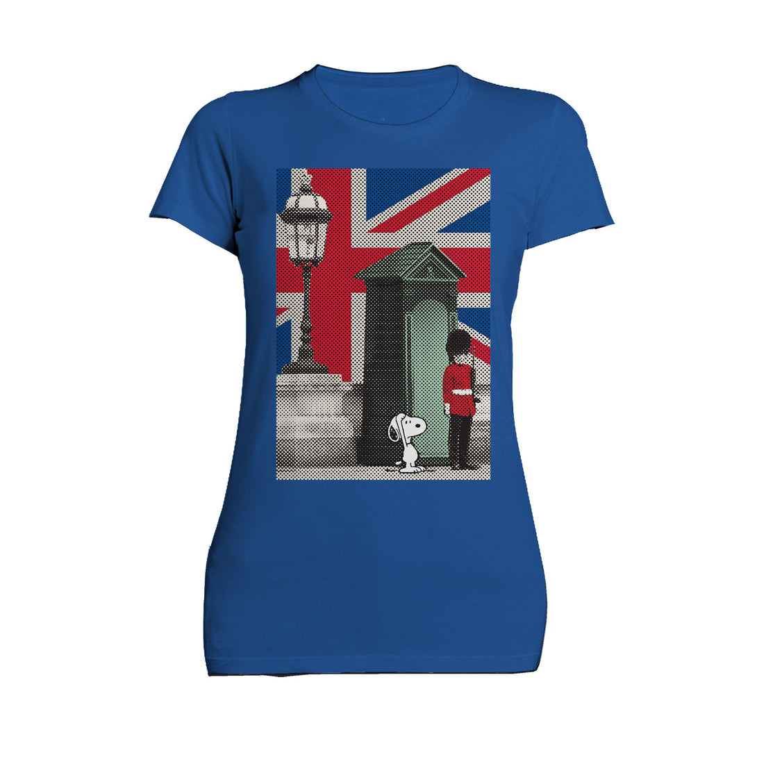 Peanuts Snoopy Remix UK Beefeater Official Women's T-shirt Blue - Urban Species