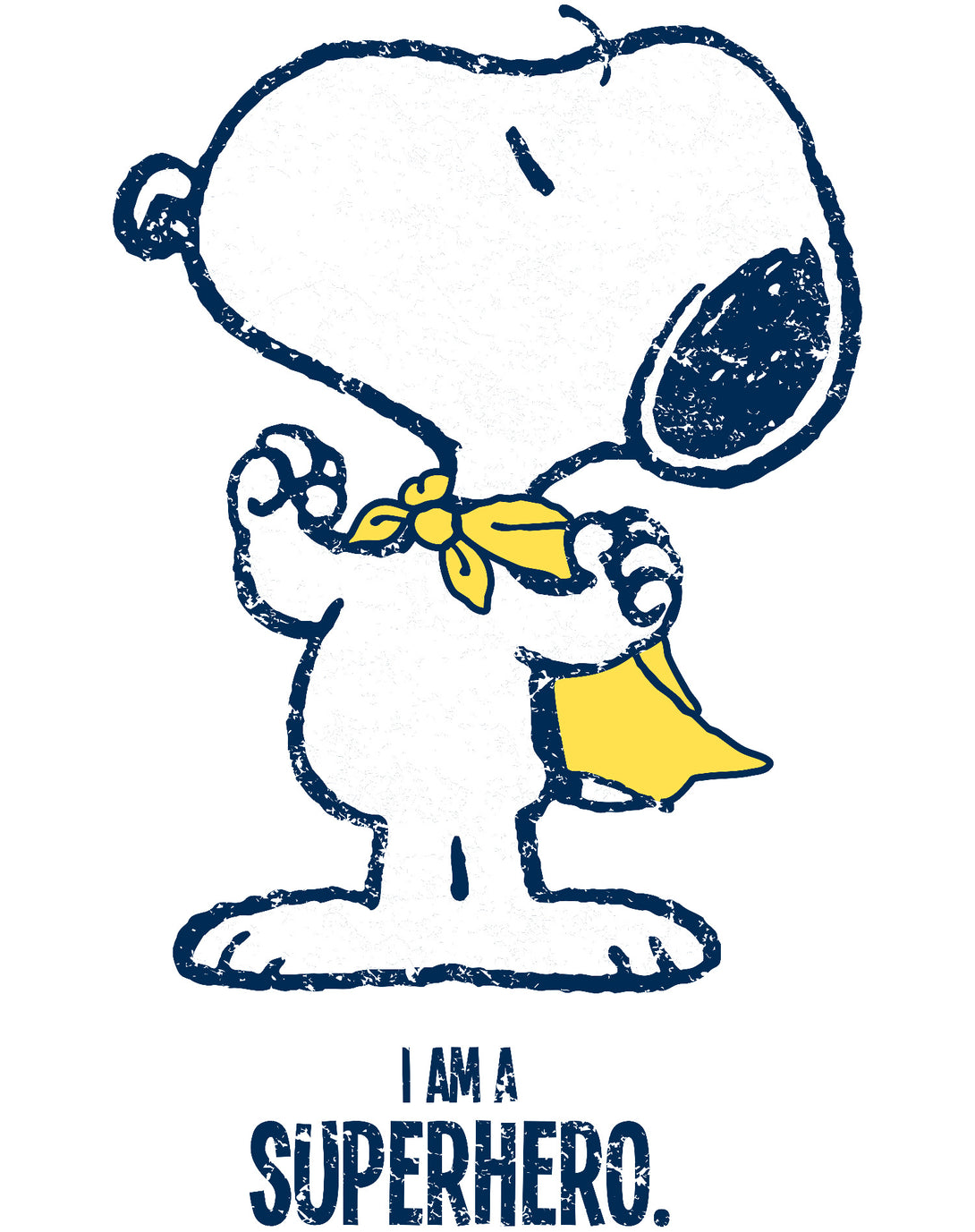 Peanuts Kids Snoopy Super Official Kid's T-Shirt White - Urban Species Design Close Up