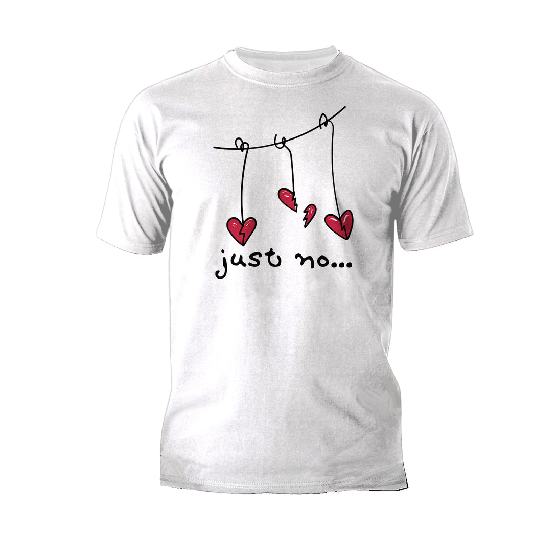 Anti Valentine Just No Men's T-shirt White - Urban Species