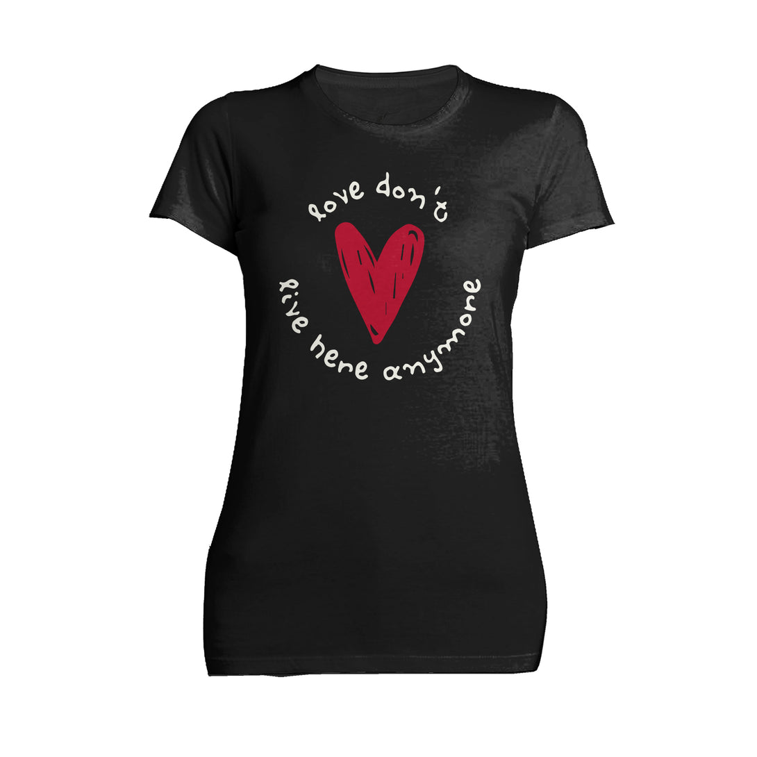 Anti Valentine Love Don't Live Here Women's T-shirt Black - Urban Species