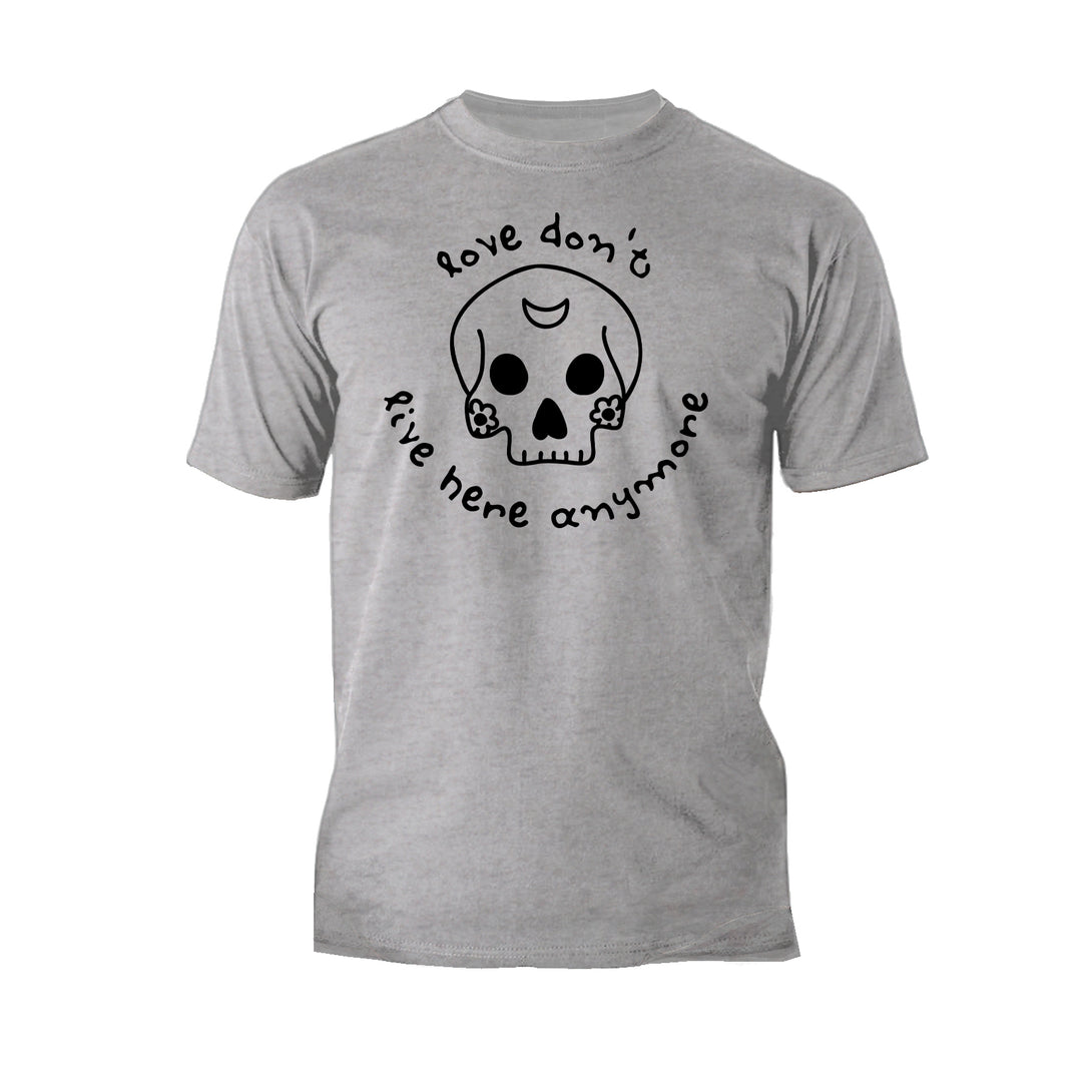 Anti Valentine Love Don't Live Here Skull Men's T-shirt Sports Grey - Urban Species