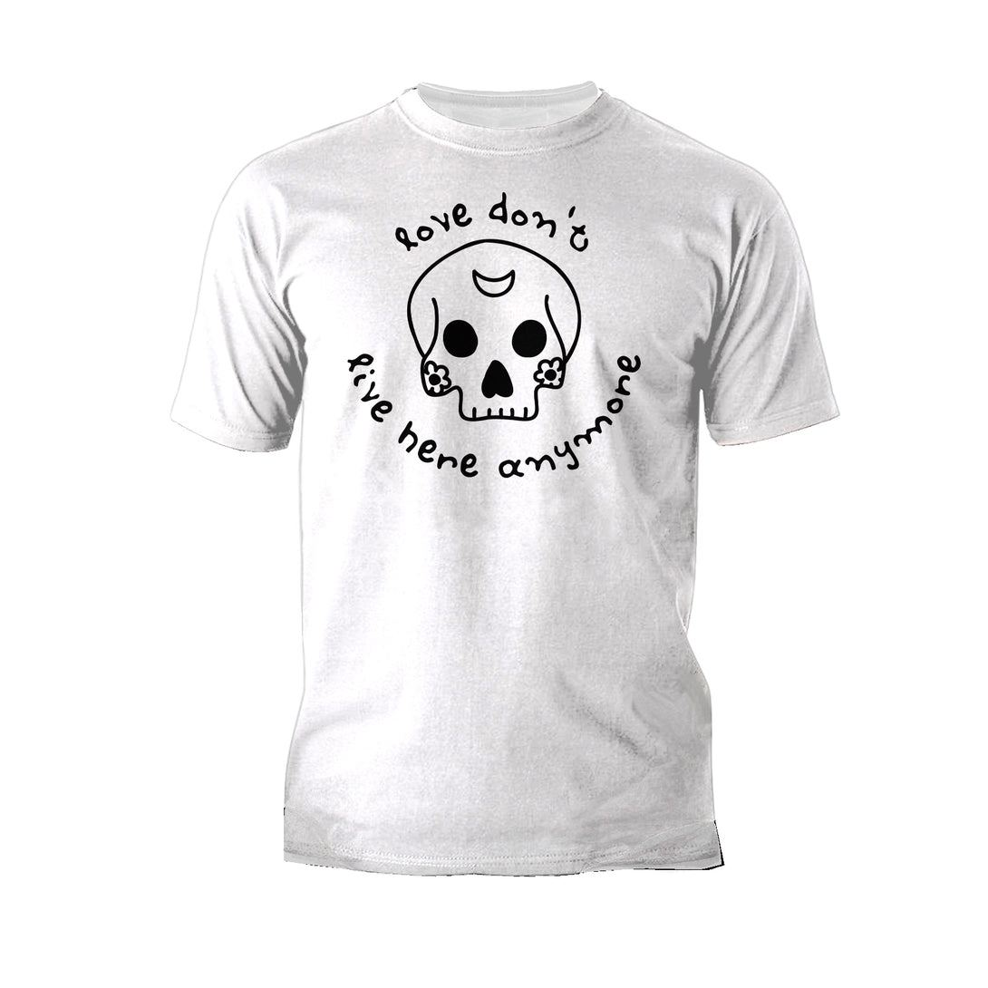 Anti Valentine Love Don't Live Here Skull Men's T-shirt White - Urban Species