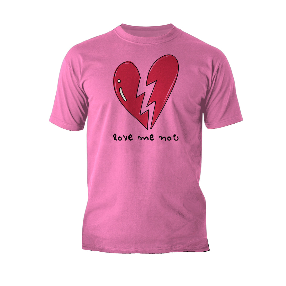 Anti Valentine Love Me Not Men's T-shirt Pink - Urban Species