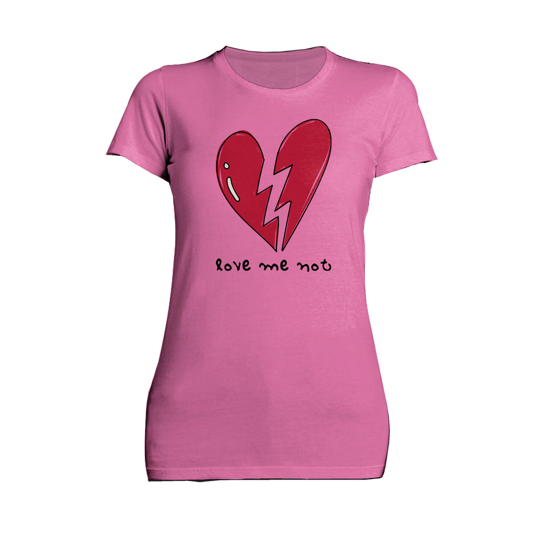 Anti Valentine Love Me Not Women's T-shirt Pink - Urban Species