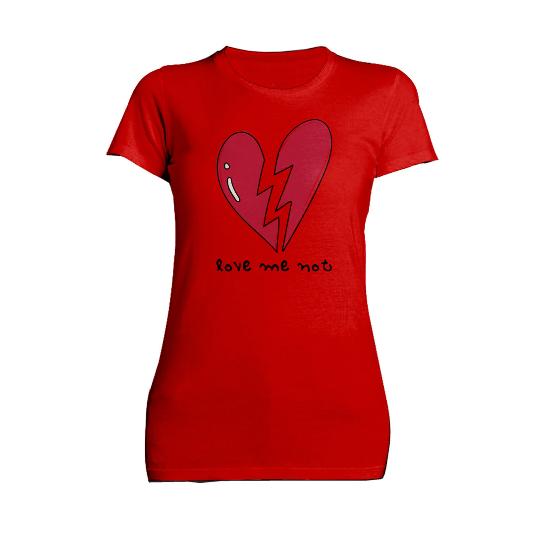Anti Valentine Love Me Not Women's T-shirt Red - Urban Species