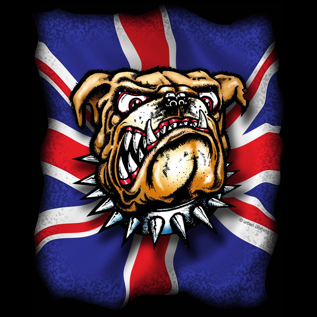London British Bulldog Men's T-shirt (Black) - Urban Species Mens Short Sleeved T-Shirt