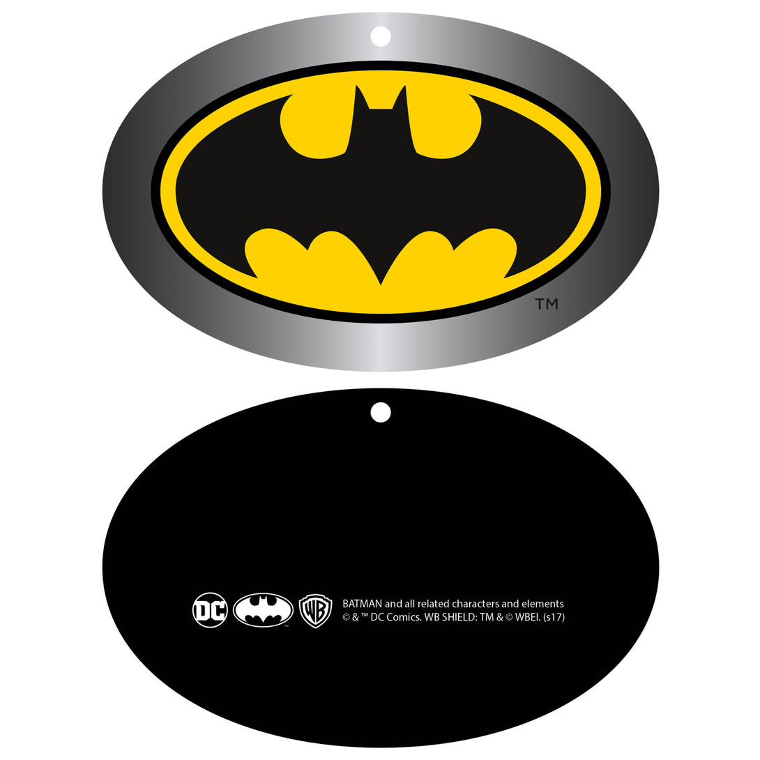 DC Comics Batman Logo Saturated Official Men's T-shirt Black - Urban Species Hang Tag