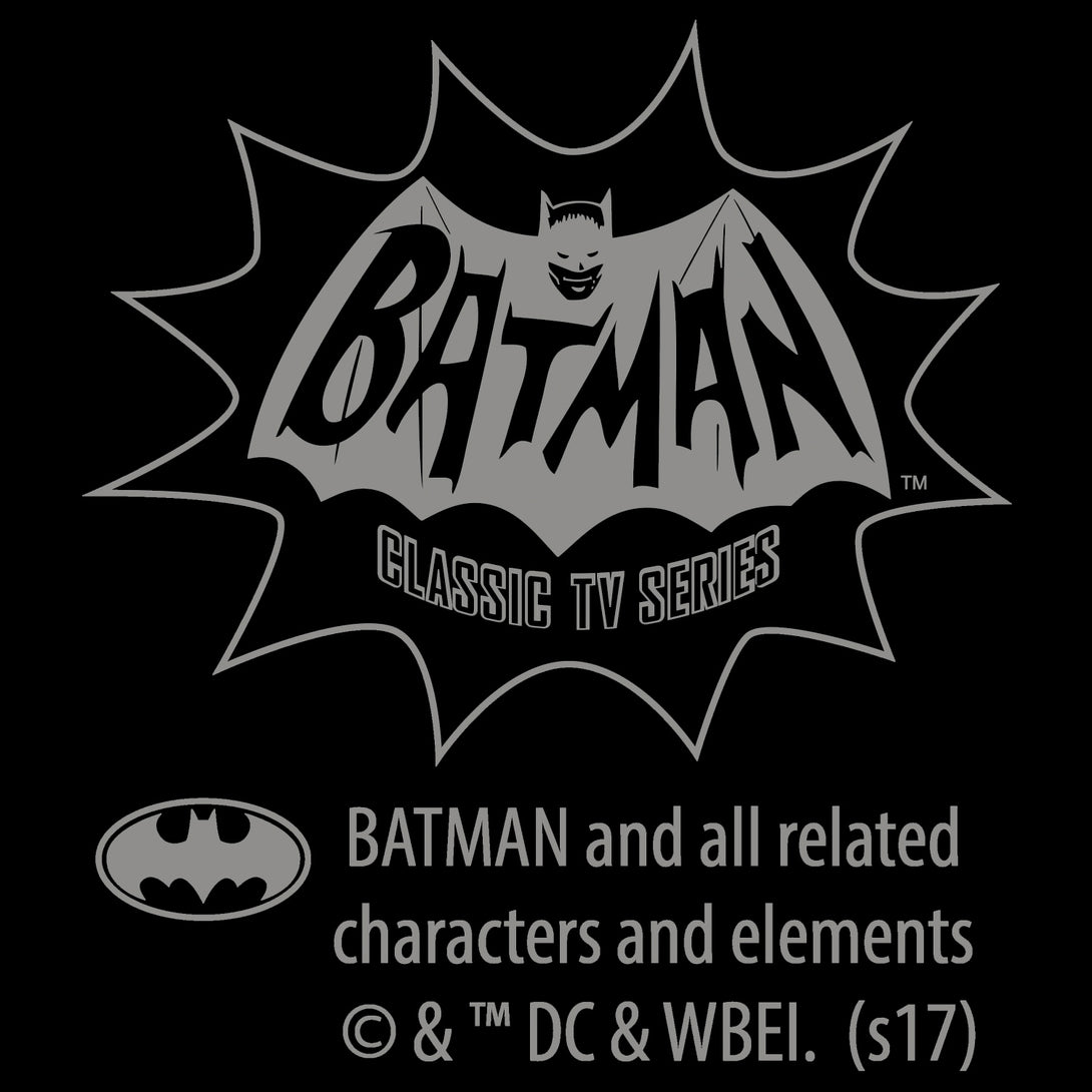 Batman 66 Villians Quartet Graff Official Men's T-shirt Neck Print
