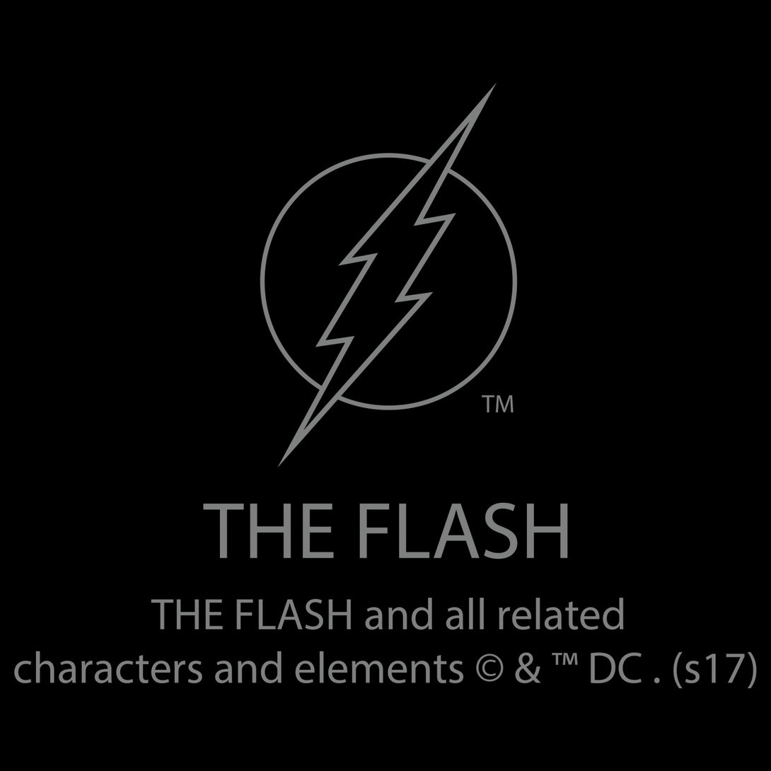 DC Comics Flash Modern Distressed Logo Official Women's T-shirt Neck Print