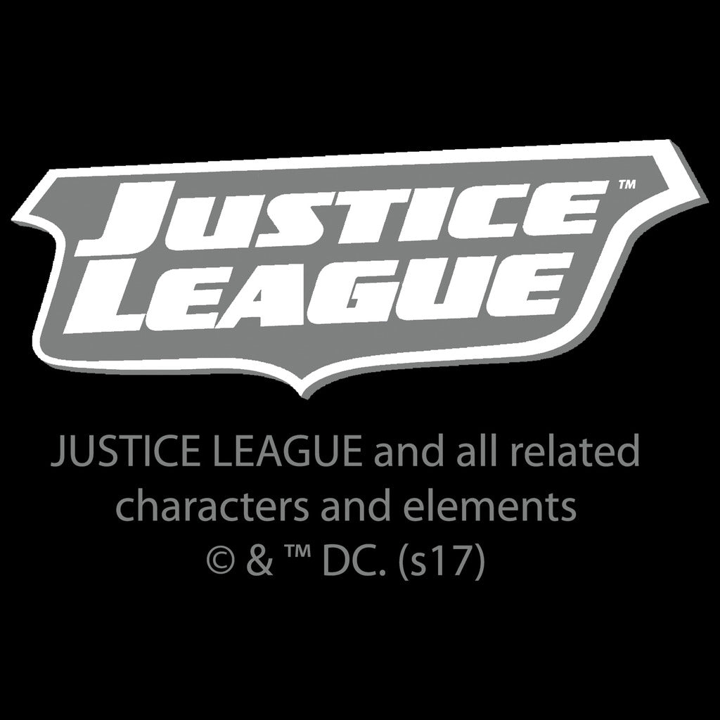 DC Comics Justice League Stripped Official Kid's T-Shirt Black - Urban Species Neck Print