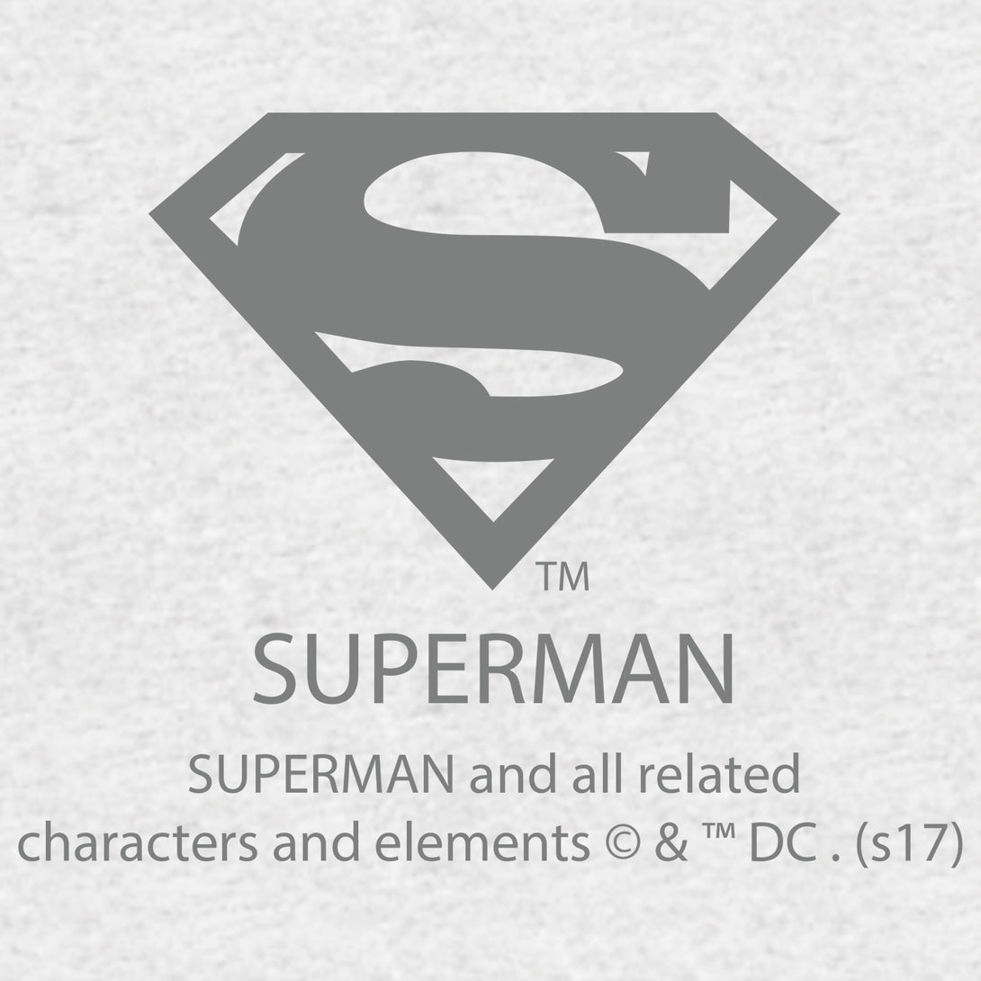 DC Comics Superman Logo Doomsday Graff Official Men's T-shirt (Heather Grey) - Urban Species Mens Short Sleeved T-Shirt