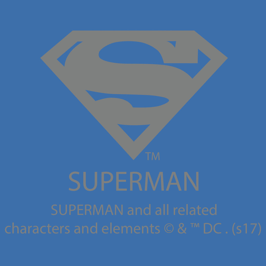 DC Comics Superman Logo Glass Official Women's T-shirt (Royal Blue) - Urban Species Ladies Short Sleeved T-Shirt