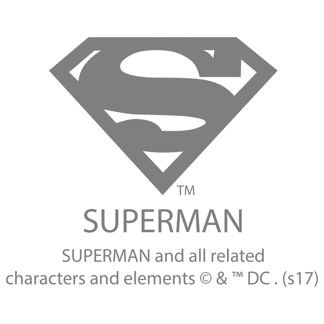 DC Comics Superman Logo Mural Official Men's T-shirt (White) - Urban Species Mens Short Sleeved T-Shirt