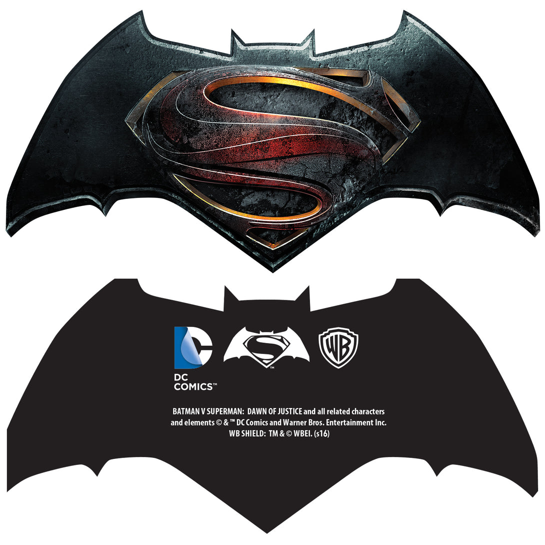 DC Batman V Superman Superman Splash Digi Cube Official Men's T-shirt Sports Grey - Urban Species Design Close Up Hang Tag