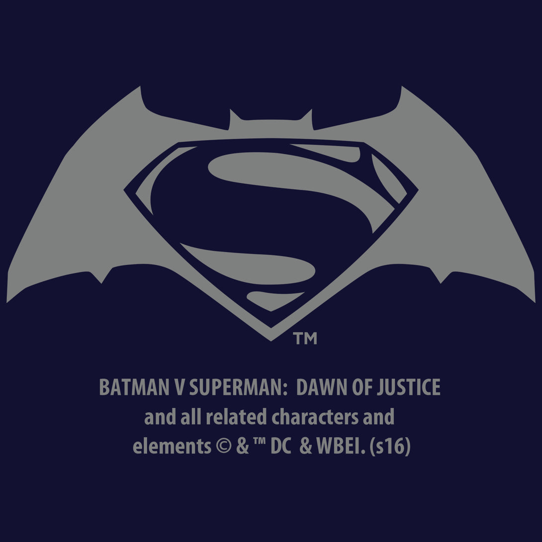 DC Batman V Superman Superman Character Cape Official Men's T-shirt Navy - Urban Species Neck Print
