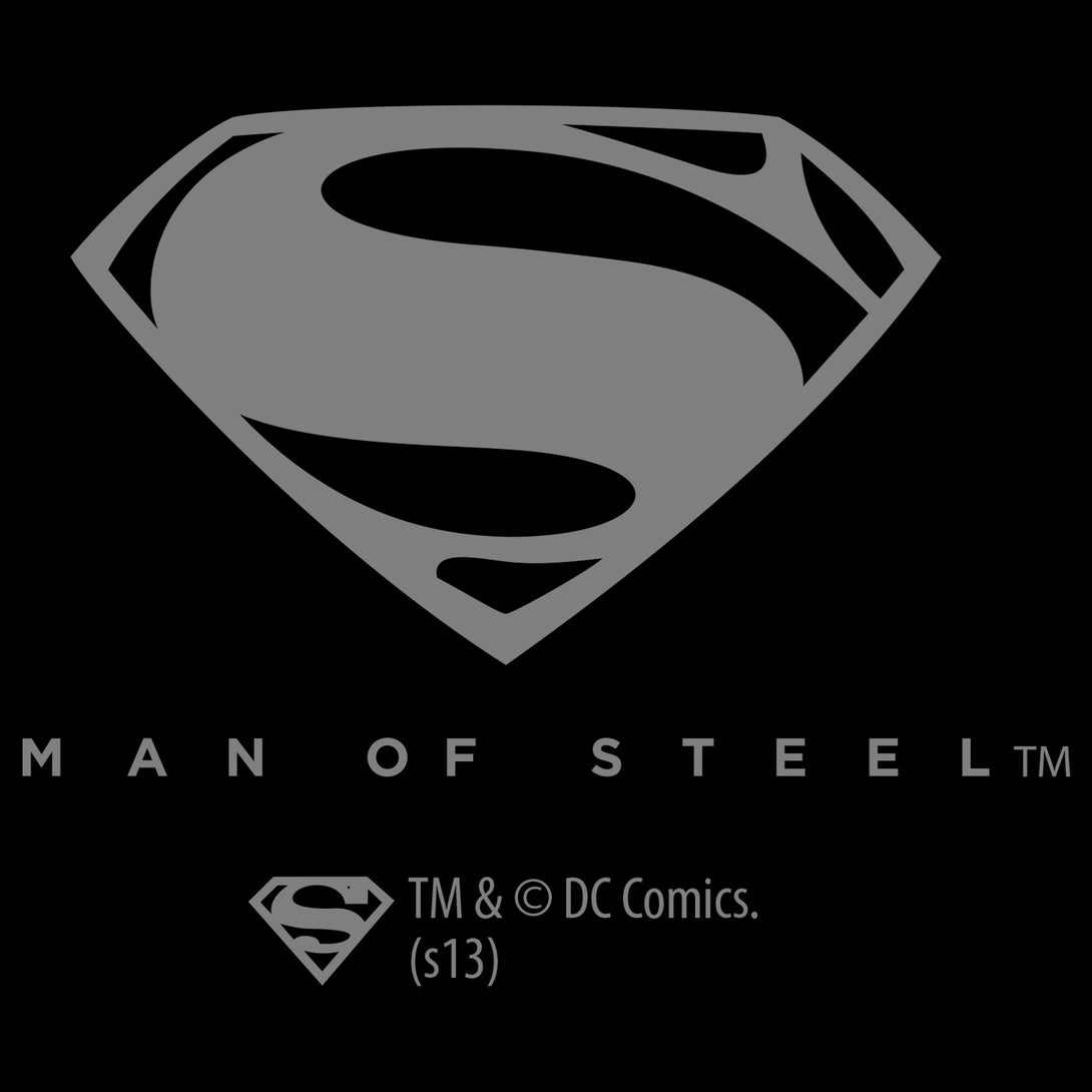 DC Man Of Steel Smashed Logo Official Men's T-shirt (Black) - Urban Species Mens Short Sleeved T-Shirt
