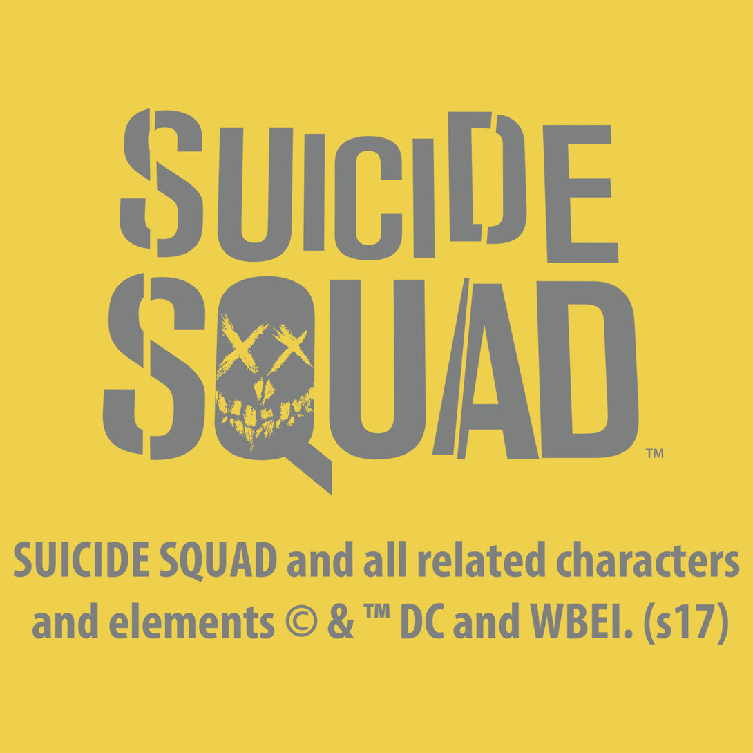 DC Suicide Squad Logo Joker Official Men's T-shirt (Yellow) - Urban Species Mens Short Sleeved T-Shirt