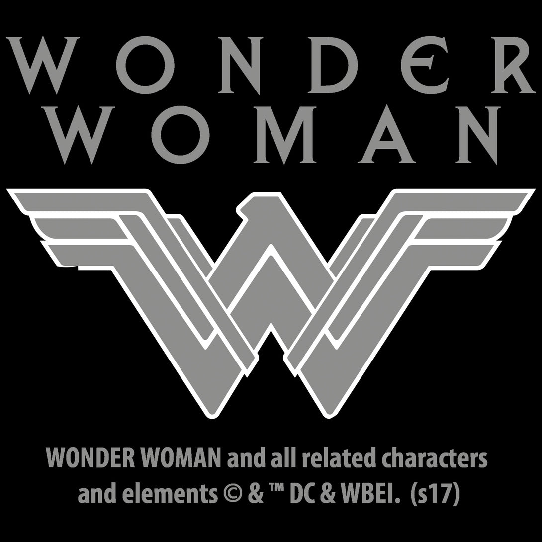 DC Comics Wonder Woman Logo 3D Paisley Official Women's Long Tank Dress (Black) - Urban Species Ladies Long Tank Dress