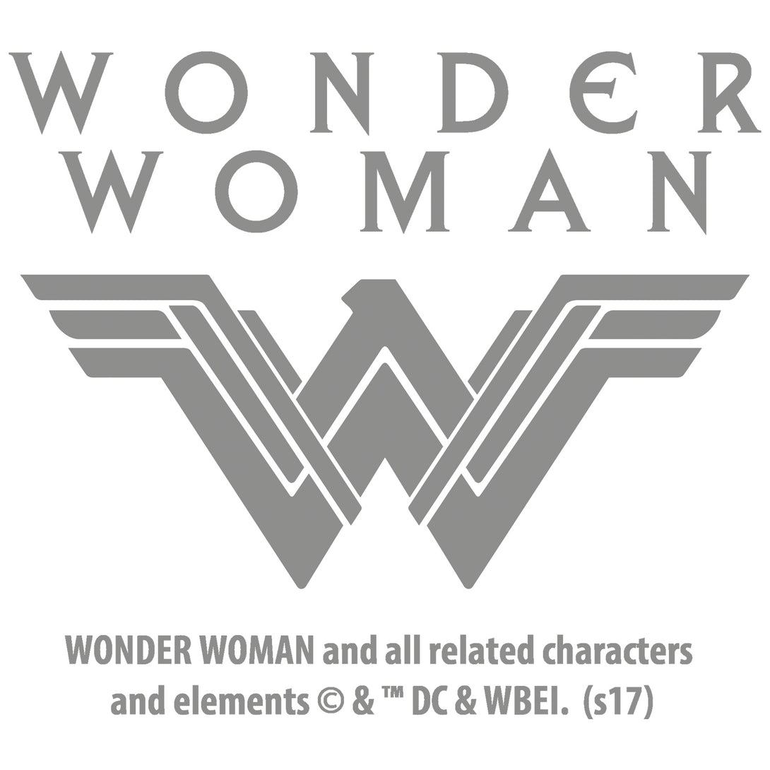DC Wonder Woman Logo Watermark Official Women's Long Tank Dress (White) - Urban Species Ladies Long Tank Dress
