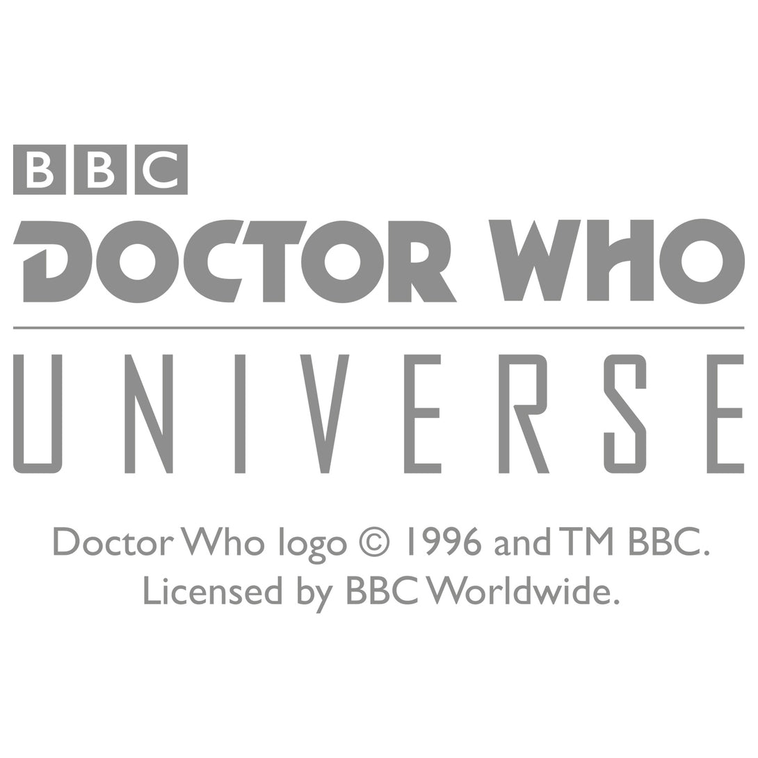 Doctor Who Pattern Tardis Dalek Official Women's Long Tank Dress (White) - Urban Species Ladies Long Tank Dress