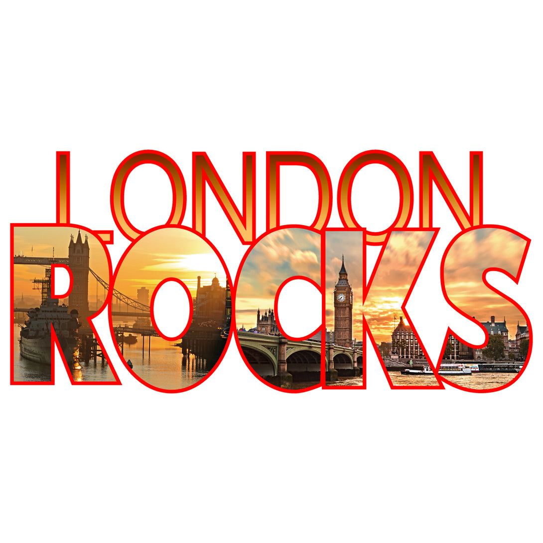 Close Up Urban Attitude London Calling London Rocks Men's T-shirt (White)