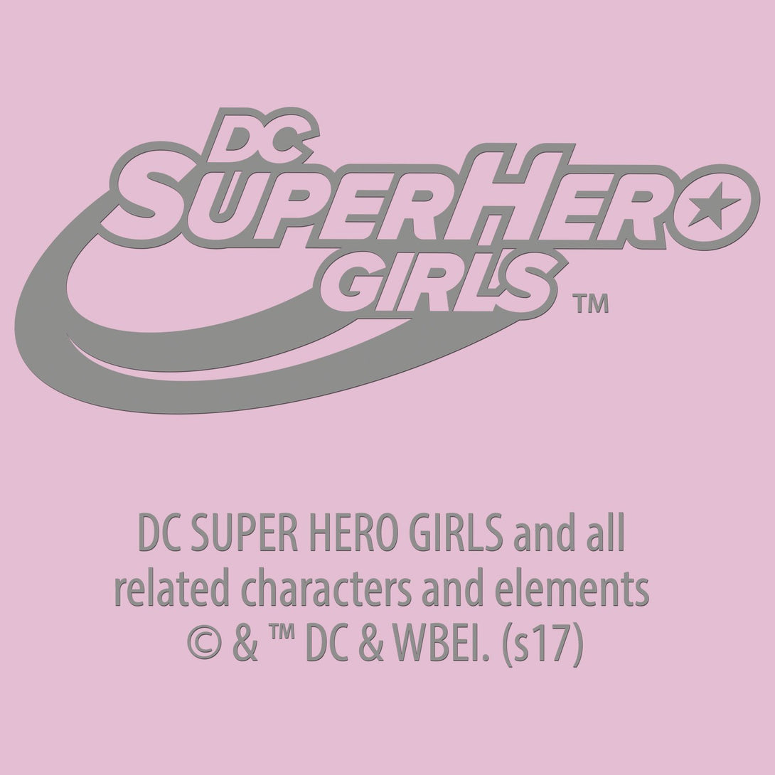 DC Comics Super Hero Girls Batgirl Pop Wow Framed Official Kid's T-Shirt (Pink) - Urban Species Kids Short Sleeved T-Shirt
