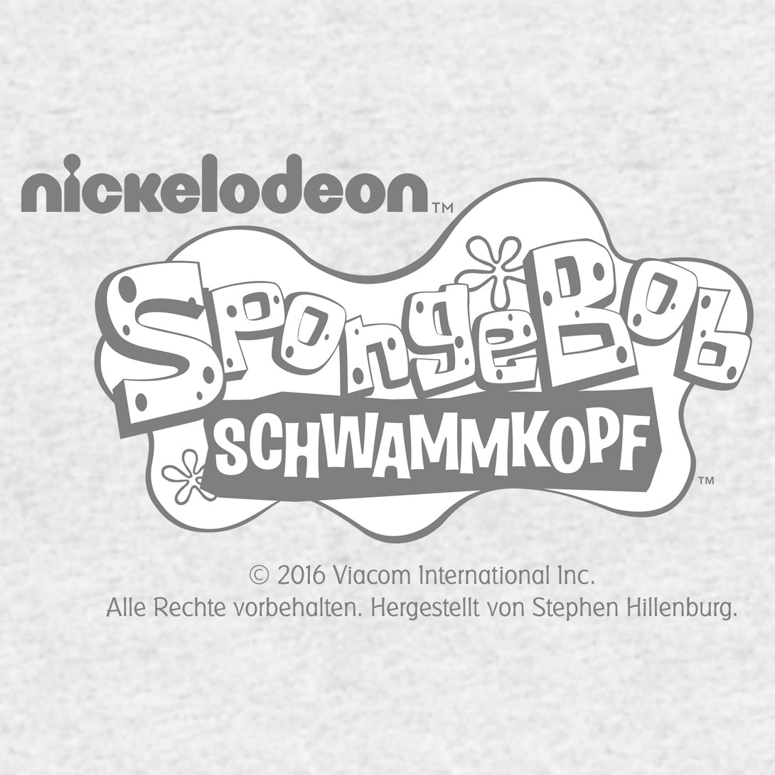 SpongeBob SquarePants Surfing Official Kid's T-Shirt (Heather Grey) - Urban Species Kids Short Sleeved T-Shirt