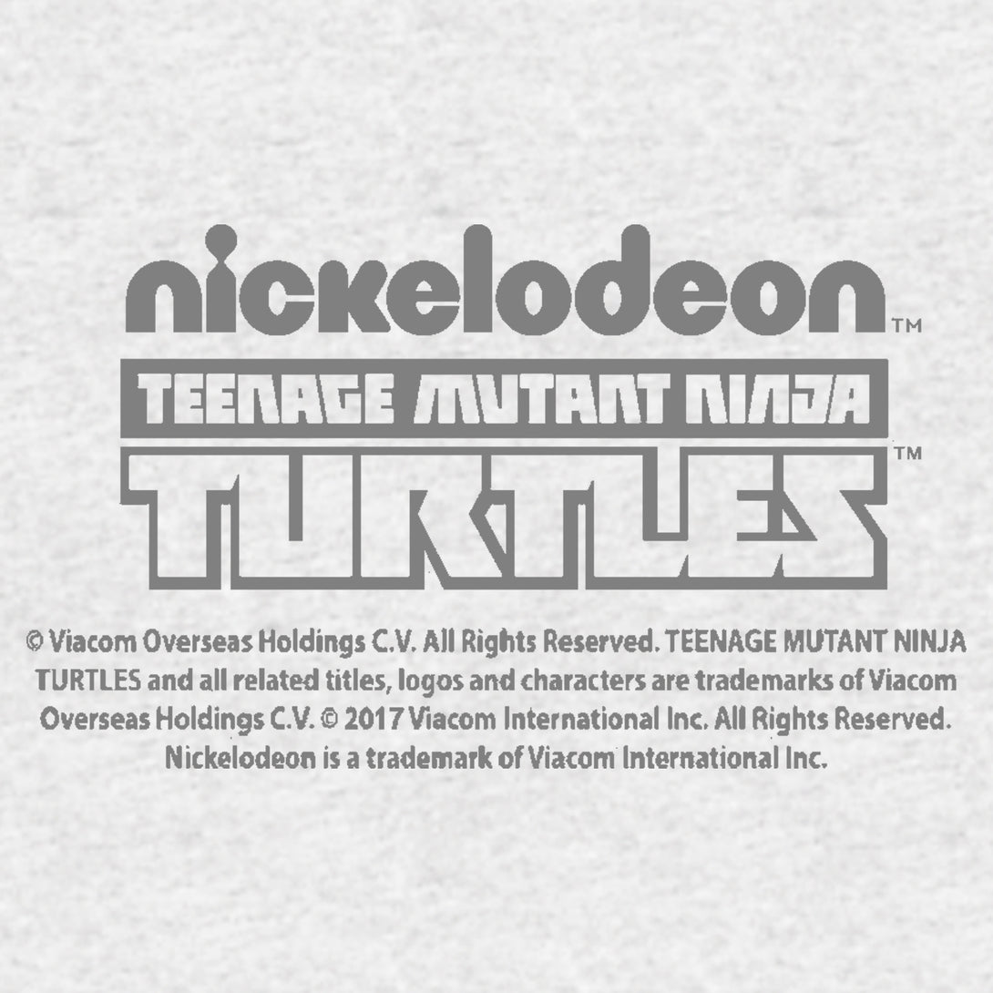 TMNT Pizza Slice Names Official Men's T-shirt (Heather Grey) - Urban Species Mens Short Sleeved T-Shirt
