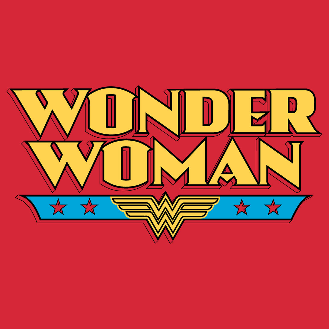 DC Comics Wonder Woman Logo Classic 02 Official Men's T-shirt (Red) - Urban Species Mens Short Sleeved T-Shirt