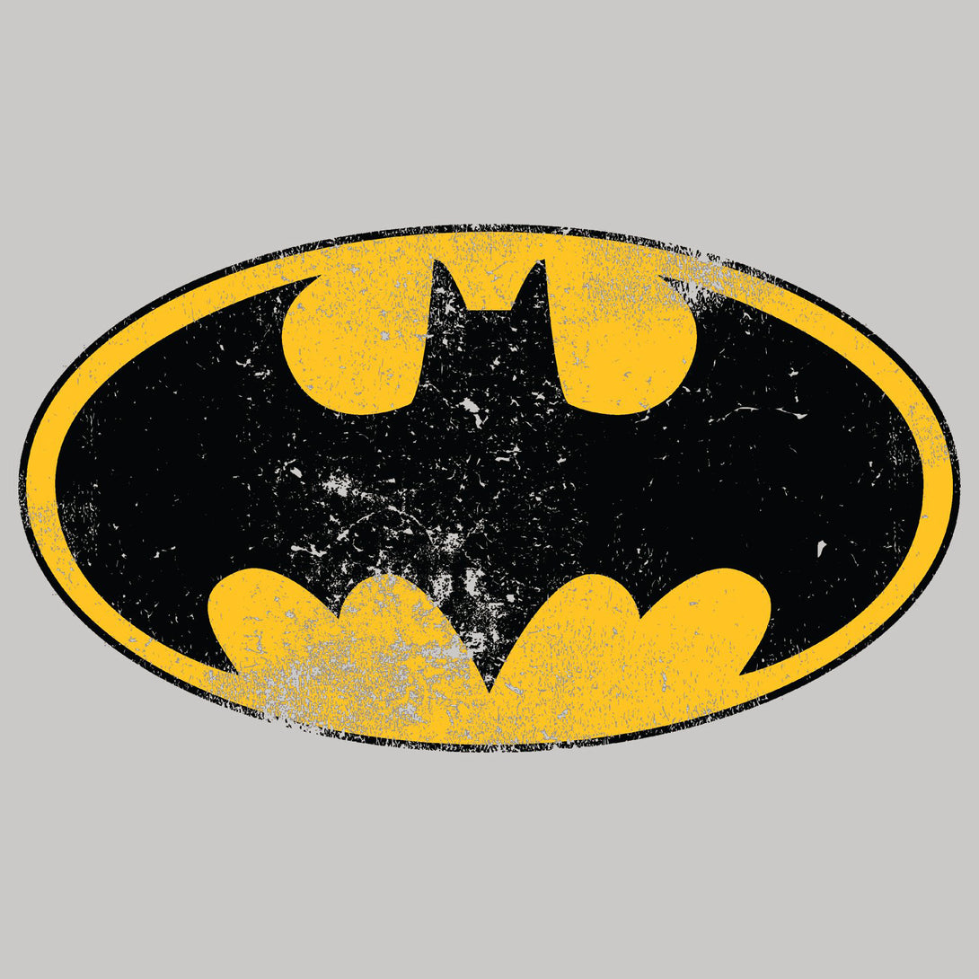 DC Comics Batman Logo Classic Distressed Official Women's T-Shirt Sports Grey - Urban Species