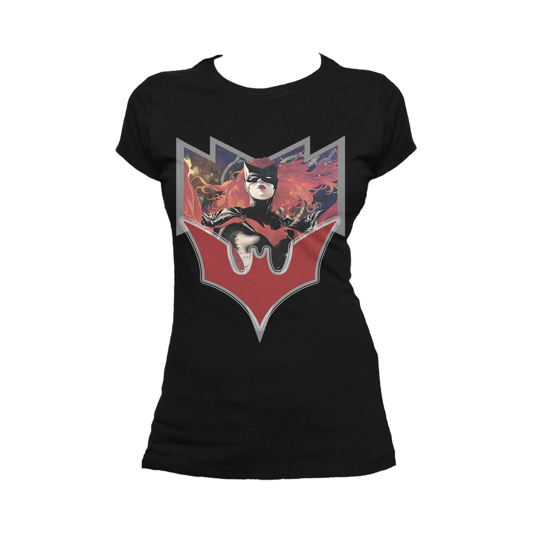 DC Comics Batwoman Logo Elegy Women's T-shirt Black - Urban Species