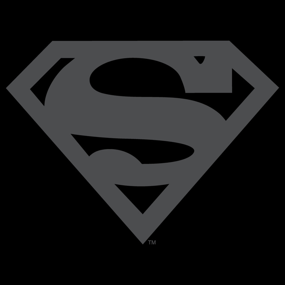 DC Comics Superman Logo Grey Shield Official Sweatshirt (Black) - Urban Species Sweatshirt