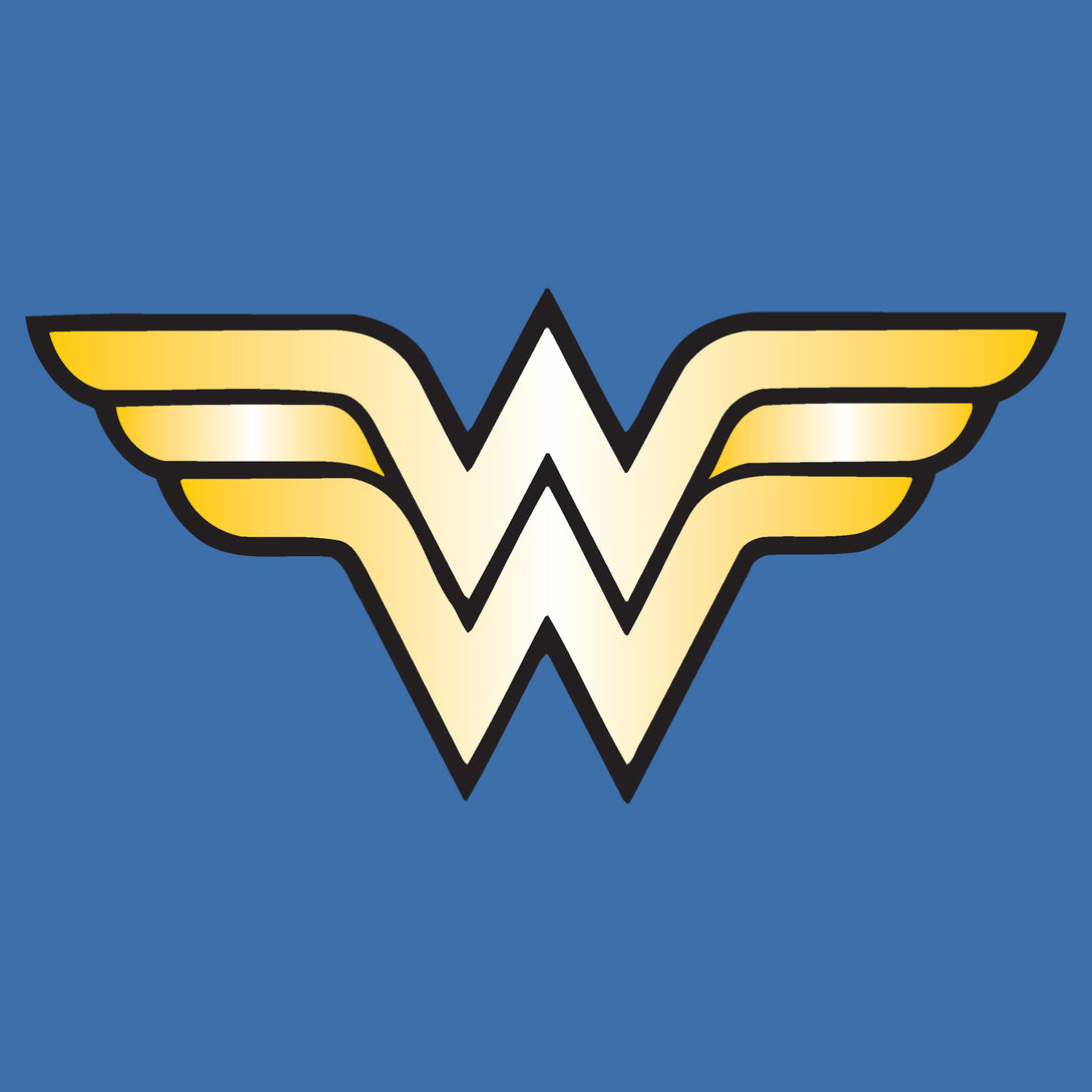 DC Comics Wonder Woman Logo Classic Official Kid's T-shirt - Urban Species Design Close Up