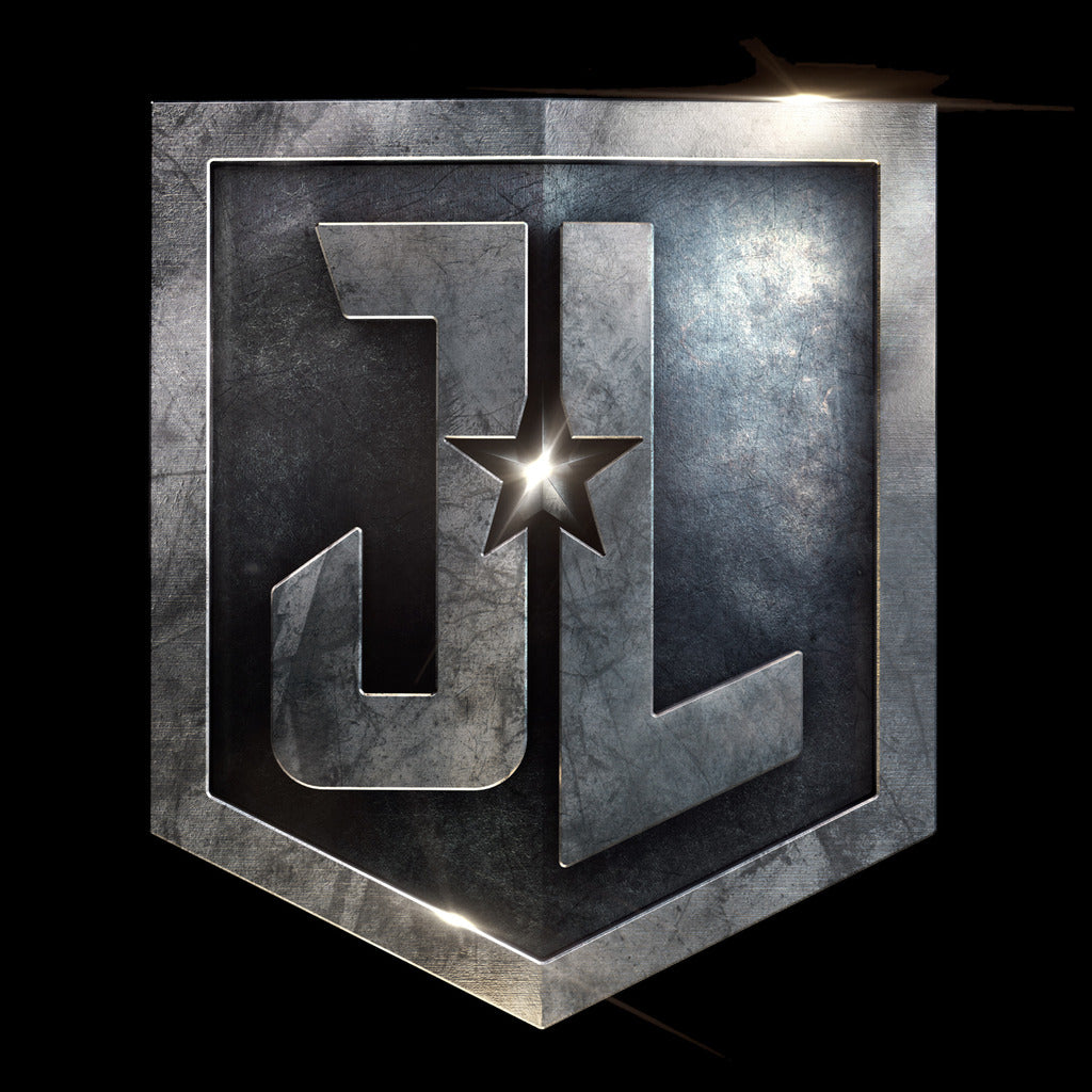 DC Justice League Logo Metallic Official Sweatshirt (Black) - Urban Species Sweatshirt
