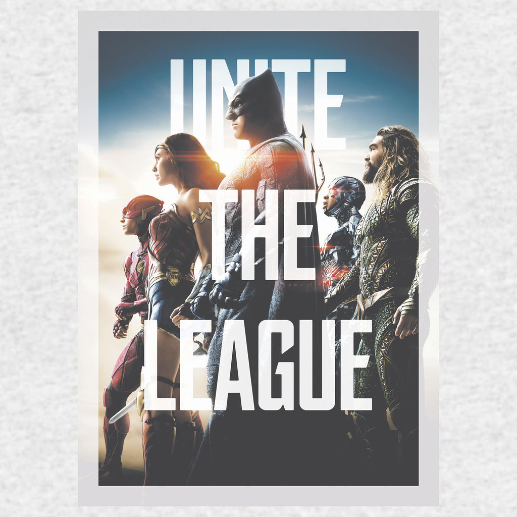DC Justice League Logo Aquaman Trident Official Sweatshirt (Heather Grey) - Urban Species Sweatshirt