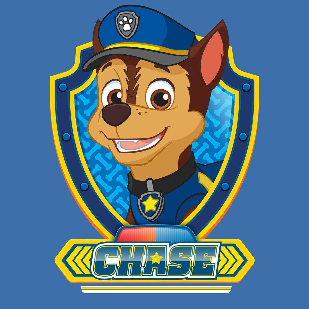 Paw Patrol Chase Official Kid's T-Shirt (Royal Blue) - Urban Species Kids Short Sleeved T-Shirt