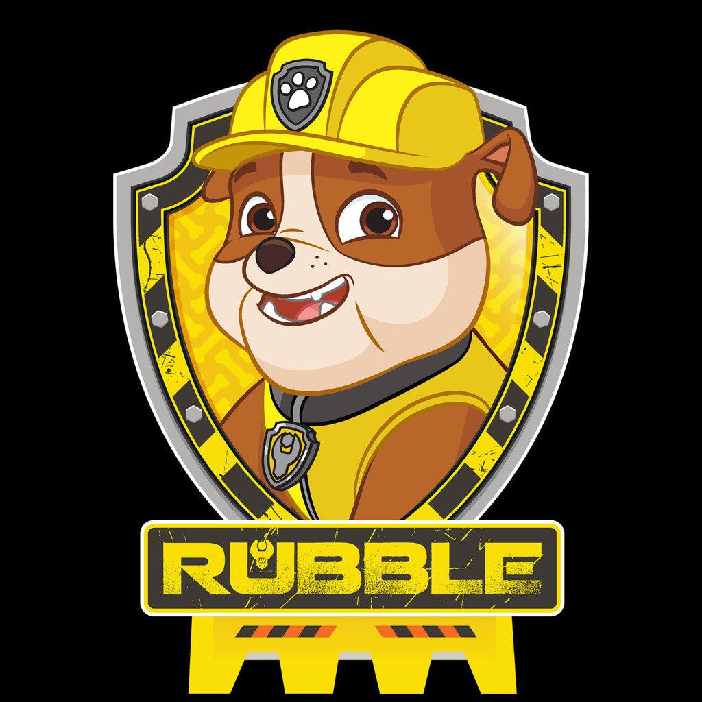 Paw Patrol Rubble Official Kid's T-Shirt (Black) – Urban Species