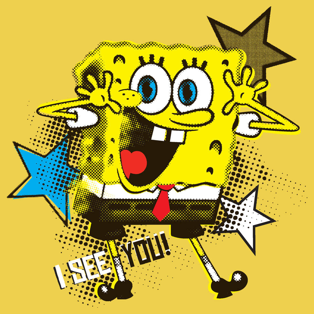 SpongeBob SquarePants See You Official Kid's T-Shirt (Yellow) - Urban Species Kids Short Sleeved T-Shirt