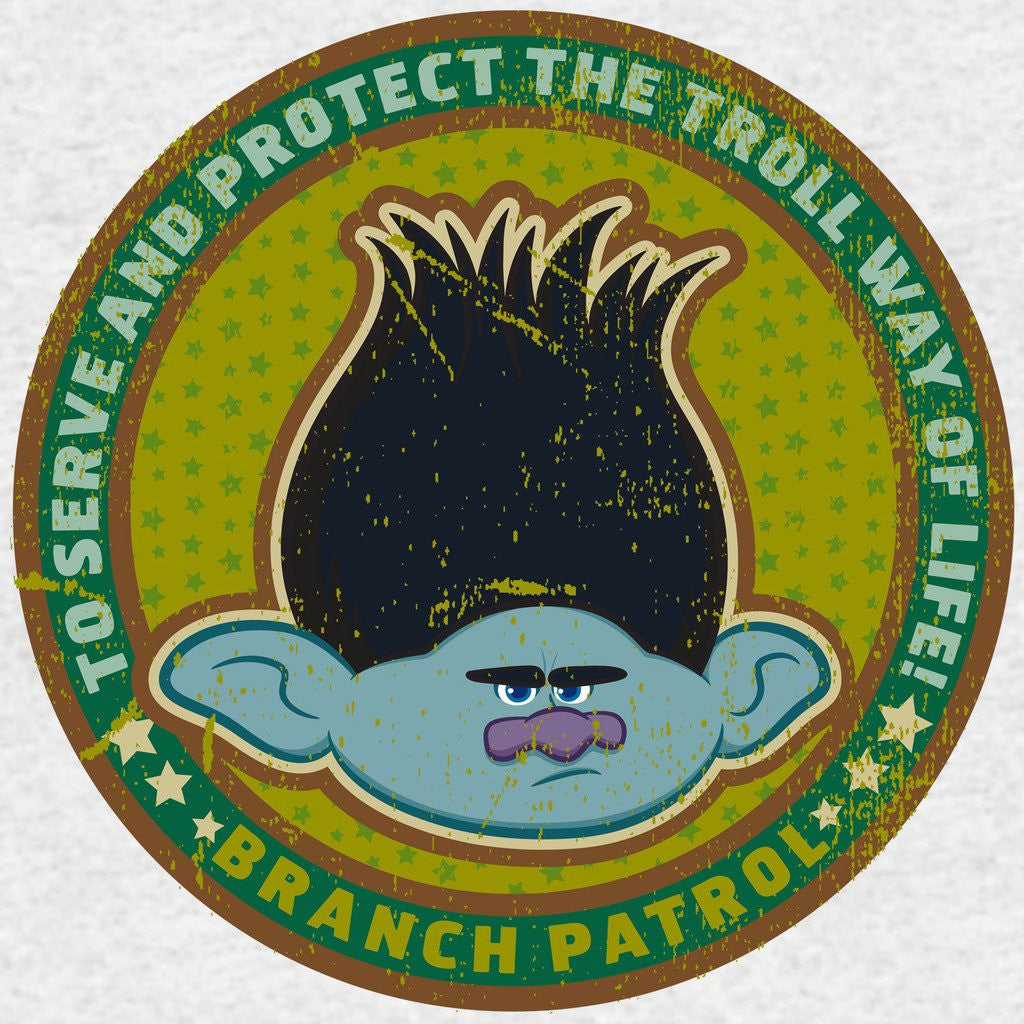 Trolls Branch Patrol Official Sweatshirt (Heather Grey) - Urban Species Sweatshirt