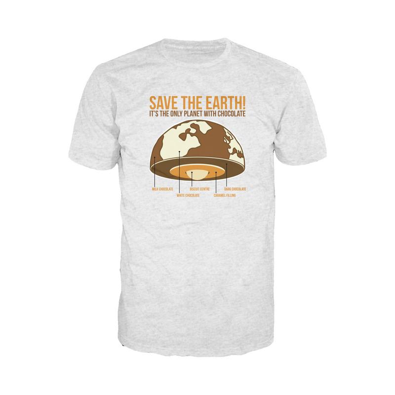 I Love Science Save The Earth - Chocolate Official Men's T-Shirt (Heather Grey) - Urban Species Mens Short Sleeved T-Shirt