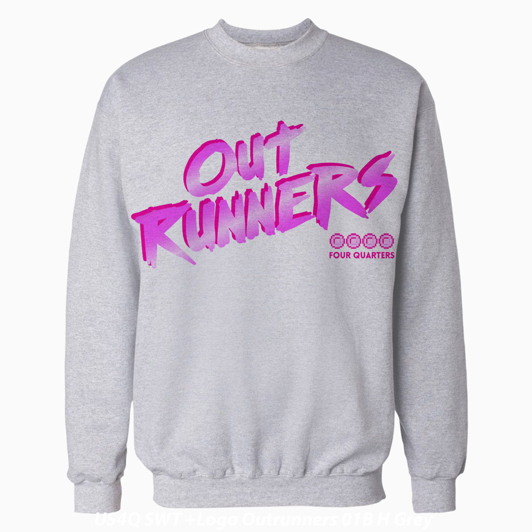 The Four Quarters Logo Outrunners Official Sweatshirt (Heather Grey) - Urban Species Sweatshirt