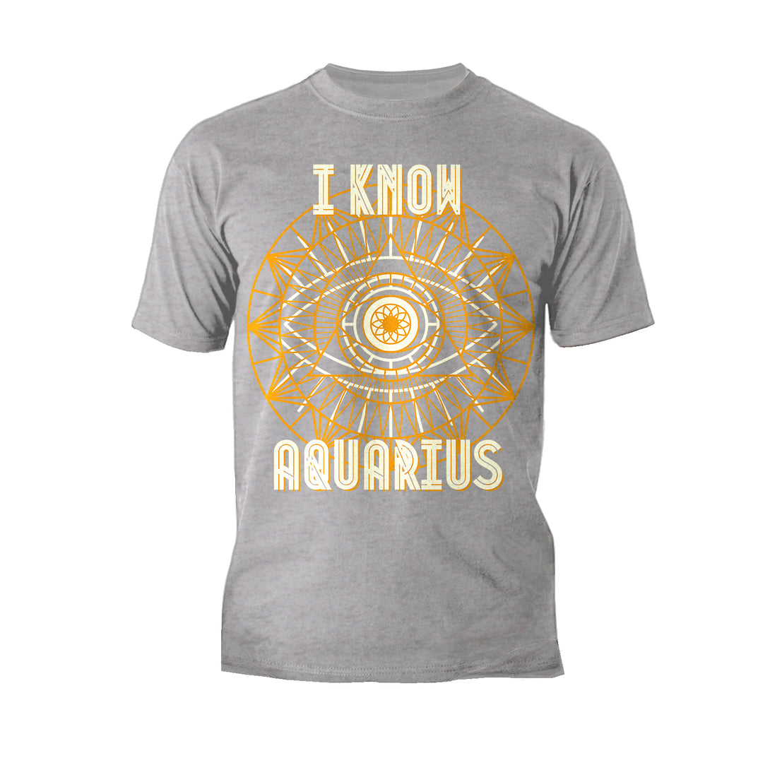 Urban Attitude Supreme Star Sign Aquarius Men's T-shirt (Heather Grey)