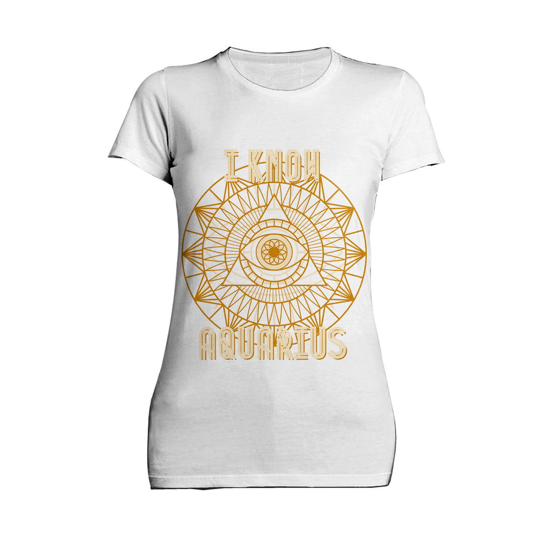 Urban Attitude Supreme Star Sign Aquarius Women's T-shirt (White)