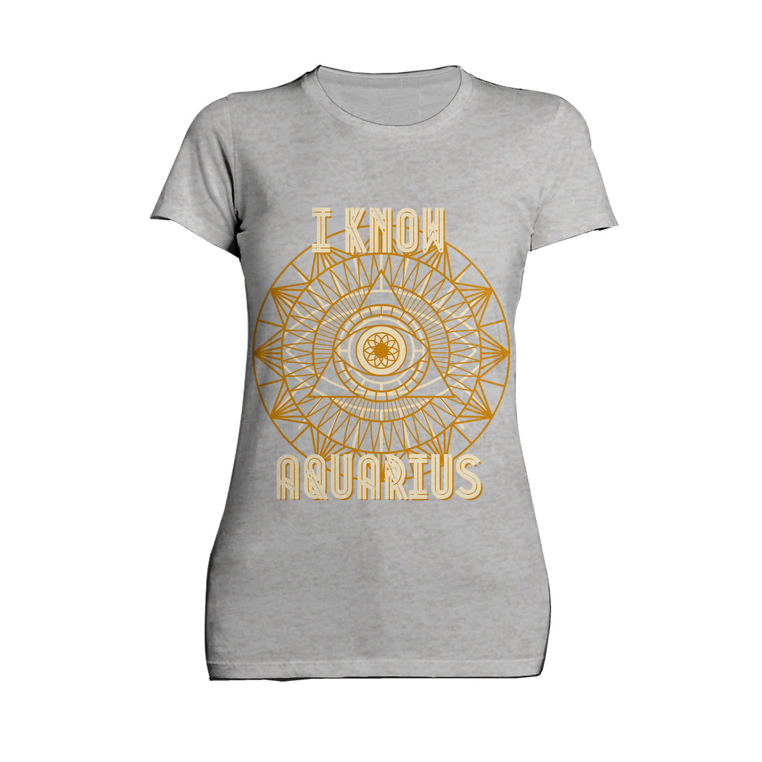 Urban Attitude Supreme Star Sign Aquarius Women's T-shirt (Heather Grey)