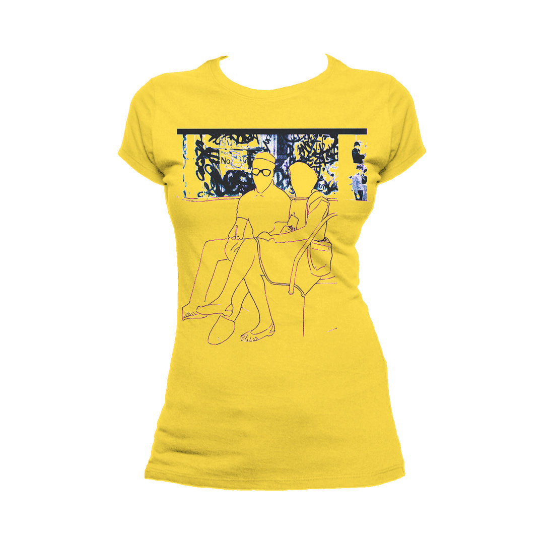 US Brand X Old's Kool Ghetto Love Yellow - Urban Species Official Women's Short Sleeved Tshirt