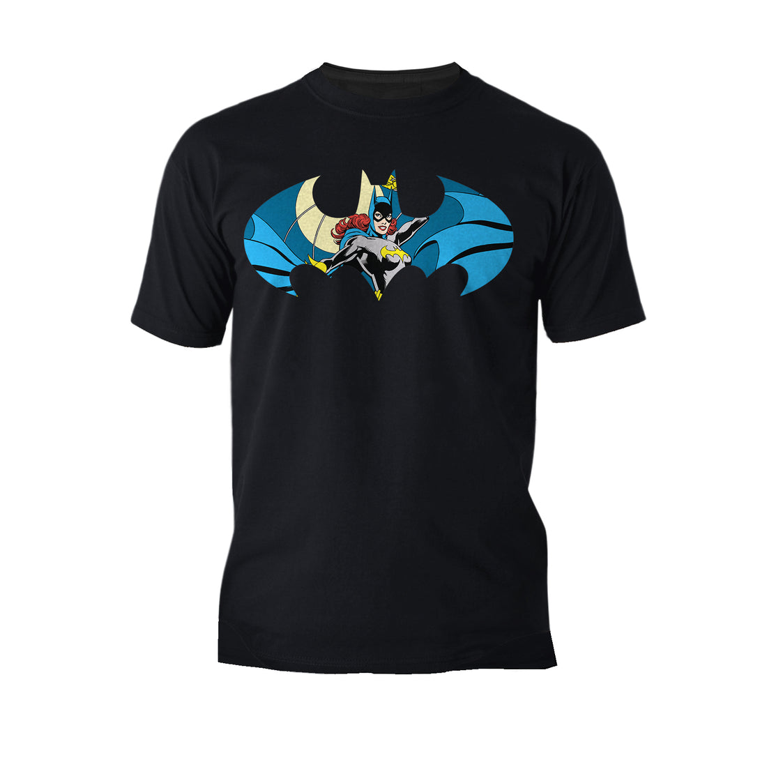 DC Comics Batgirl Logo Character Shield Official Men's T-Shirt Black - Urban Species
