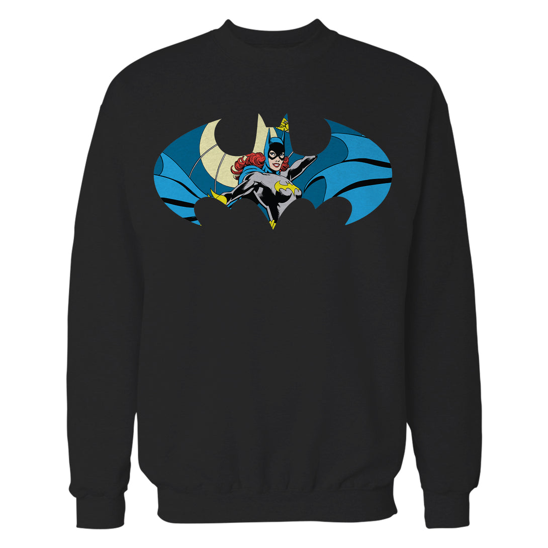 DC Comics Batgirl Logo Character Shield Official Sweatshirt Black - Urban Species