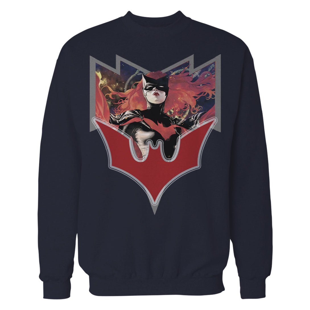 DC Comics Batwoman Logo Elegy Official Sweatshirt Navy - Urban Species